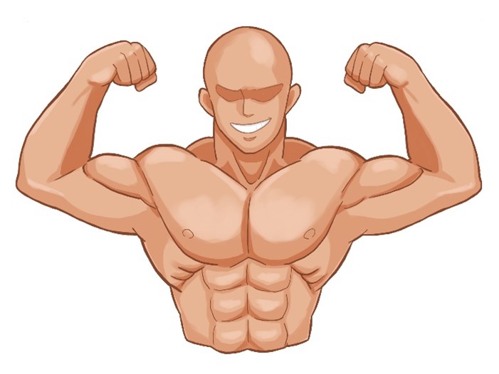 筋肉のマッチョな人の画像