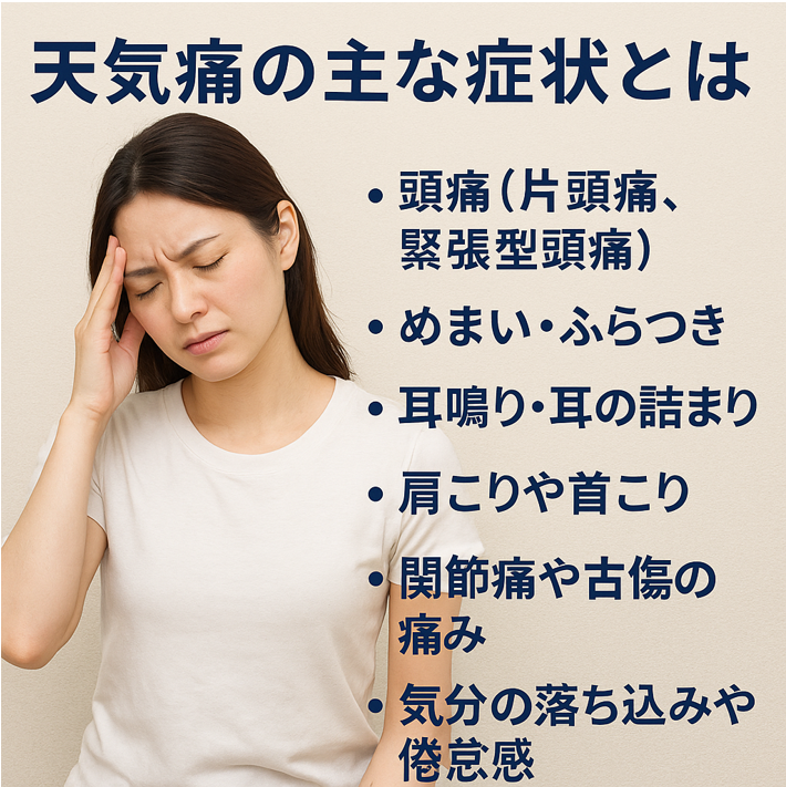 天気痛の症状
